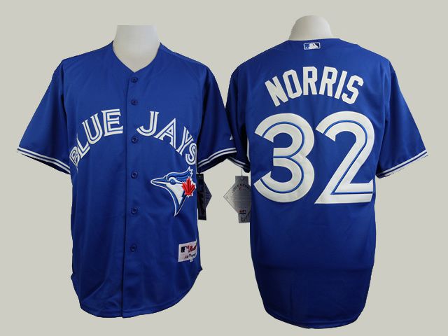 Men Toronto Blue Jays 32 Norris Blue MLB Jerseys